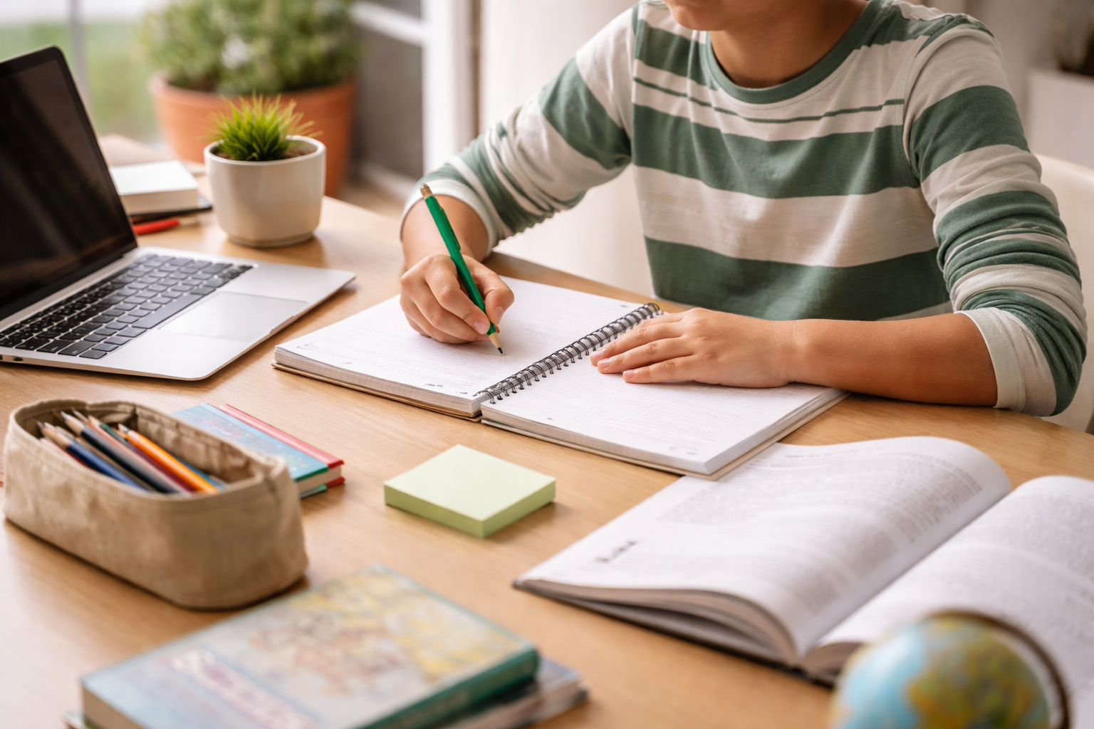 Estudiante durante una clase personalizada de NextClass